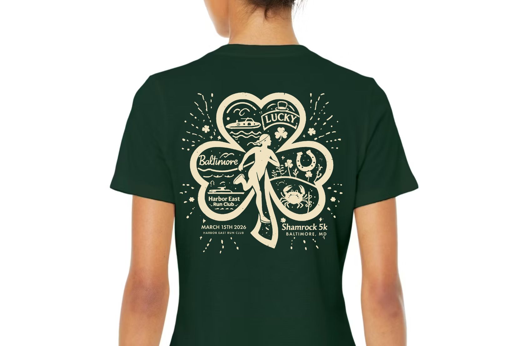 Women's Shamrock 5k Race Tee - Image 2